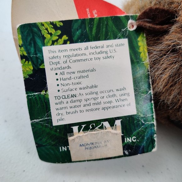 K&M International Sea Otter 10" Plush Stuffed Animal Monterey Bay Aquarium - Picture 6 of 8